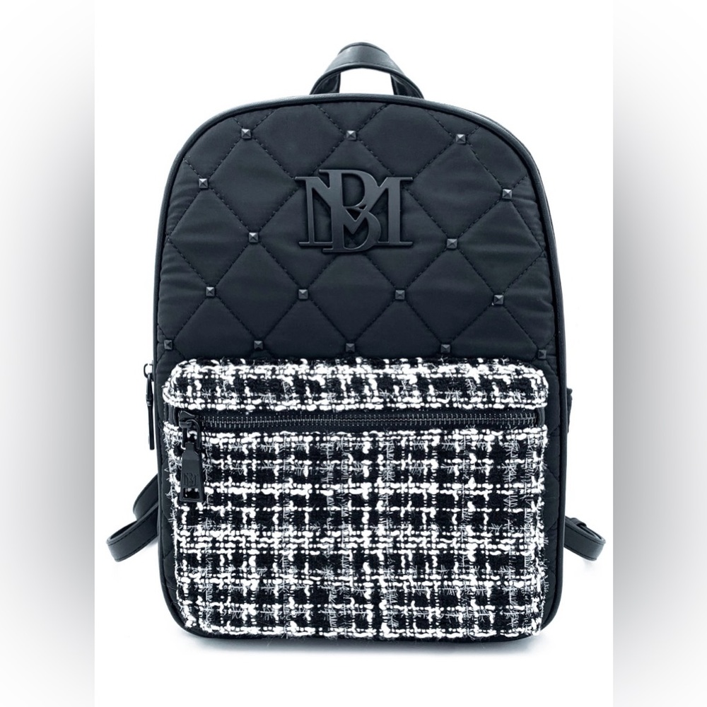BADGLEY MISCHKA Big Diamond Quilted Nylon Backpack
